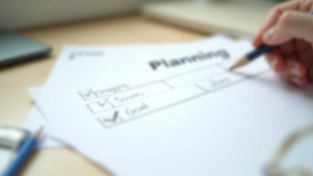 Close-up of detailed goal planning checklist with specific milestones written out clearly