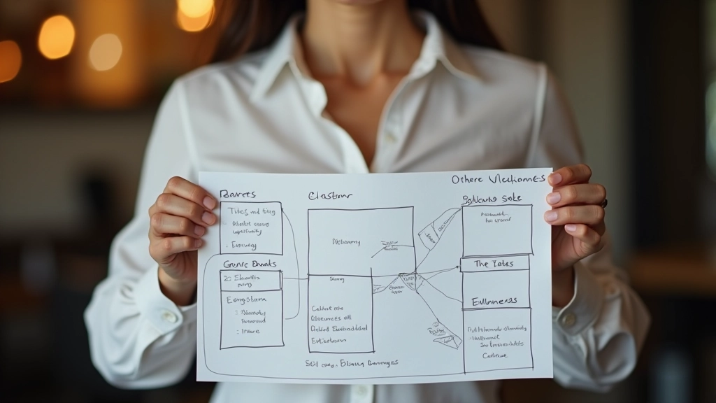 Vision board showing aligned personal goals that connect to larger life purpose and values